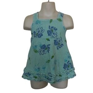 Fresh Produce Girls Blue‎ Dress Sz 12M Sleeveless Beach Blue